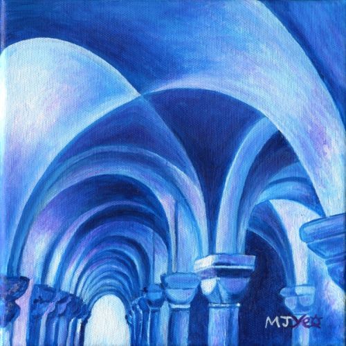 contemporary abstract cathedral ceiling painting for sale