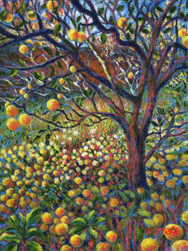 apple tree contemporary painting for sale