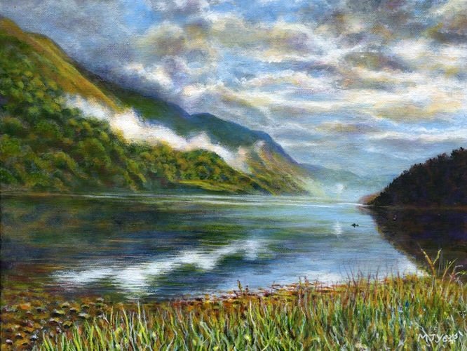 loch leven, glencoe, scotland art painting for sale