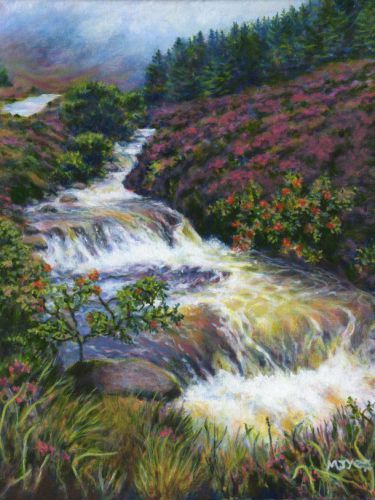 Scottish burn landscape painting