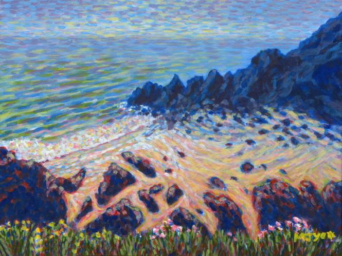 Soar Bay, Devon impressionist painting for sale
