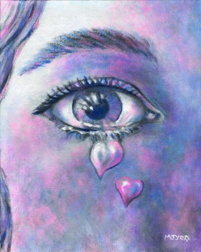 Crying eye surrealism art painting for sale