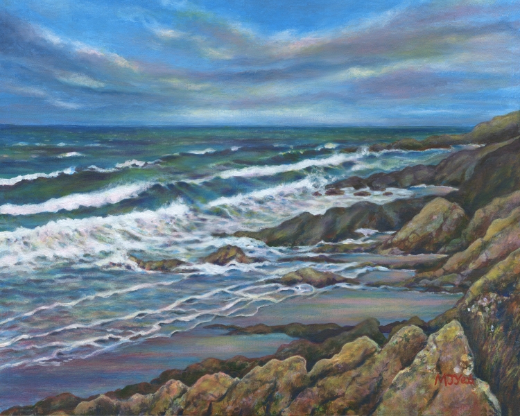 Galloway coast seascape, Scotland painting for sale