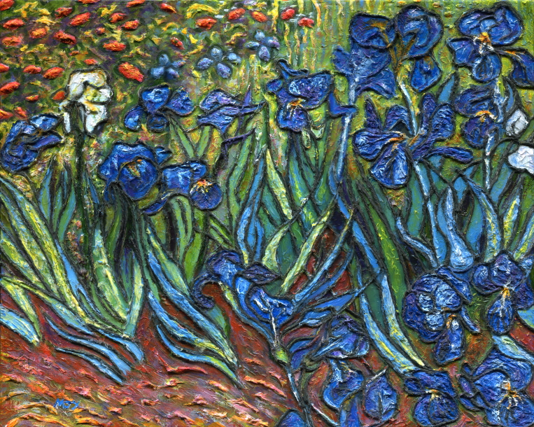 van gogh iris painting